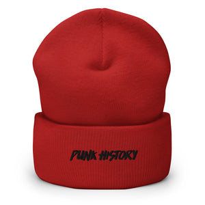 'Punk History' Black Logo Beanie