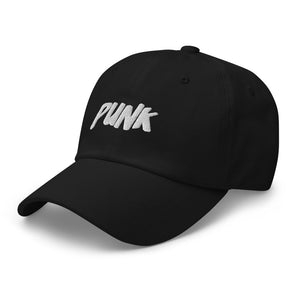 'Punk' White Logo Cap