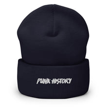 Load image into Gallery viewer, &#39;Punk History&#39; White Logo Beanie