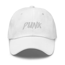 Load image into Gallery viewer, &#39;Punk&#39; White Logo Cap