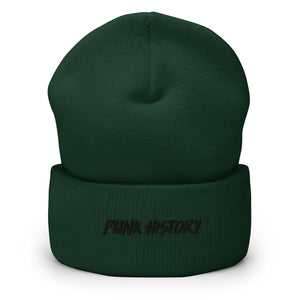 'Punk History' Black Logo Beanie