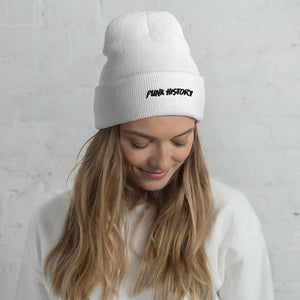 'Punk History' Black Logo Beanie