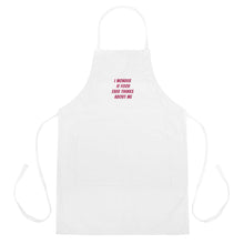 Load image into Gallery viewer, &#39;I Wonder&#39; Embroidered Apron