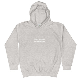 'Pronouns' Kids Hoodie