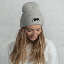 Load image into Gallery viewer, &#39;Punk&#39; Black Logo Beanie