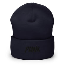 Load image into Gallery viewer, &#39;Punk&#39; Black Logo Beanie