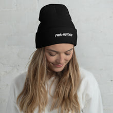 Load image into Gallery viewer, &#39;Punk History&#39; White Logo Beanie