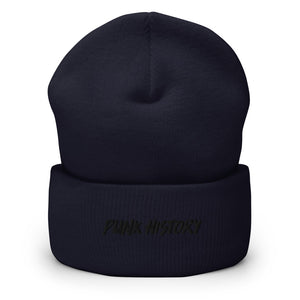 'Punk History' Black Logo Beanie