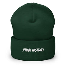 Load image into Gallery viewer, &#39;Punk History&#39; White Logo Beanie