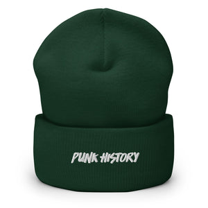 'Punk History' White Logo Beanie