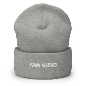 'Punk History' White Logo Beanie