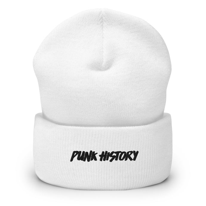 'Punk History' Black Logo Beanie