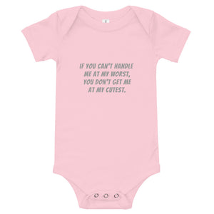'At My Cutest' Onesie