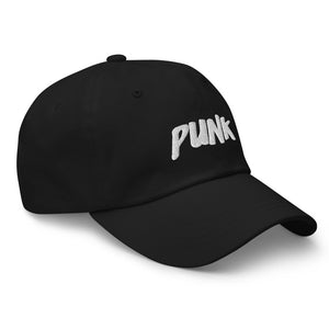 'Punk' White Logo Cap