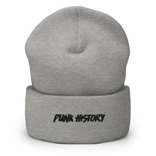 Load image into Gallery viewer, &#39;Punk History&#39; Black Logo Beanie