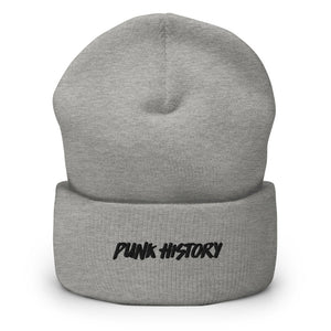 'Punk History' Black Logo Beanie