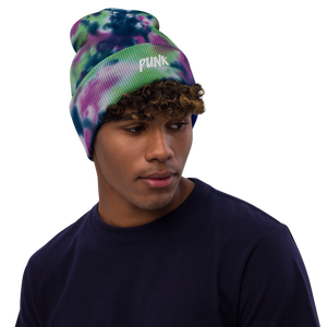 'Punk' Tie-dye Beanie